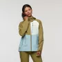 Cotopaxi Impermeo 3L Hooded Shell Jacket - Moss/Sea Spray (Women's, Size S)