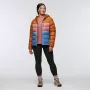 Cotopaxi Fuego Max Down Hooded Jacket Women's - Sienna/Fjord - Size Small