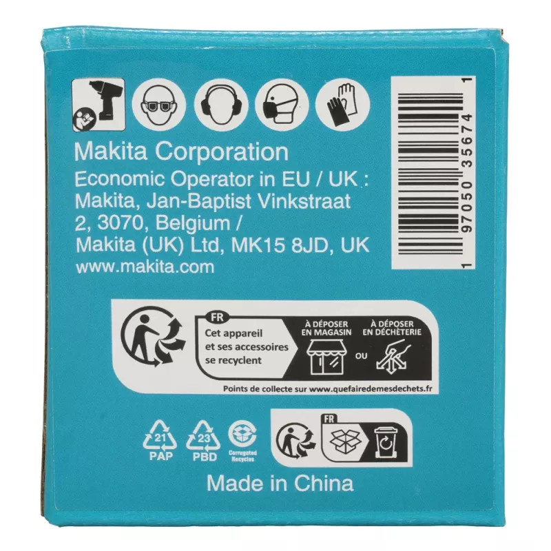 Makita E-24561 Schlagringschlüssel 1 Zoll, 36 mm, 66 mm lang