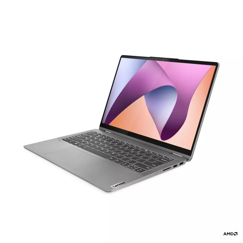 Lenovo IdeaPad Flex 5 14 inch 2-in-1 Laptop, AMD Ryzen 5 7430U, 16GB RAM, 512GB SSD, Windows 11 Home, Touchscreen, Grau