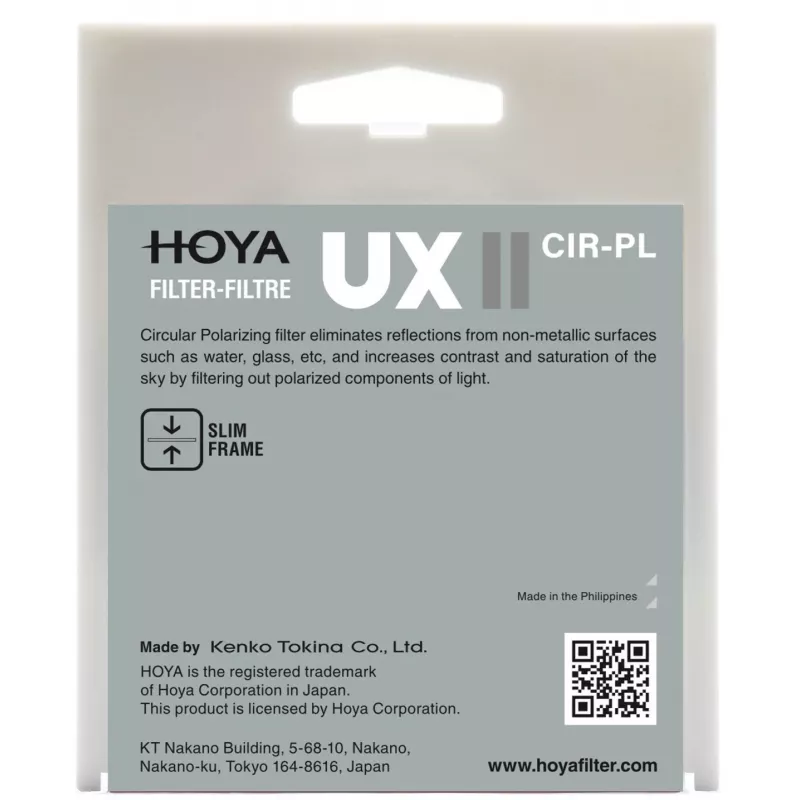 Hoya UX II CIR-PL 72mm Circular Polarizer Filter
