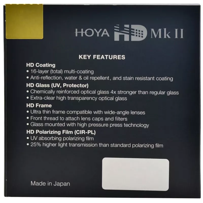 Hoya HD MkII UV 58mm Filter