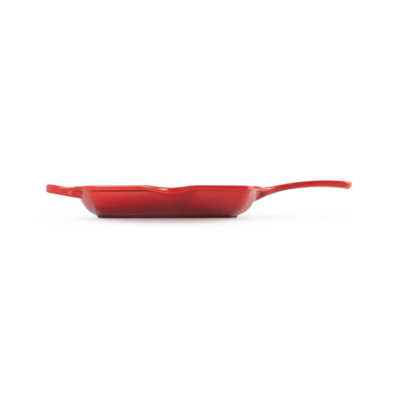 Le Creuset Grillpfanne aus Gusseisen, quadratisch, 26 cm, Kirschrot