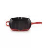 Le Creuset Grillpfanne aus Gusseisen, quadratisch, 26 cm, Kirschrot