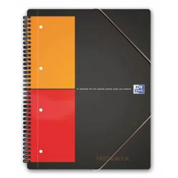 ELBA Organiser Book - 80 Blatt - Schwarz - A4 - Spiralbindung - 245 mm - 310 mm