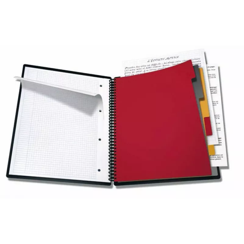 ELBA Organiser Book - 80 Blatt - Schwarz - A4 - Spiralbindung - 245 mm - 310 mm