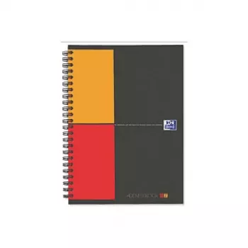 Oxford Touch Notizbuch A5 liniert 80 Blatt Grau Orange Rot