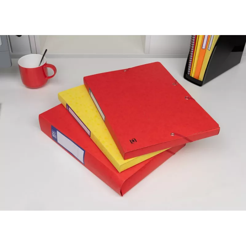 Oxford TOP FILE+ Dokumentenbox A4 2,5 cm Rot