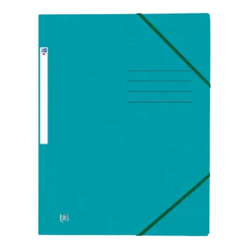 Oxford TOP FILE+ Eckgummizug-Dokumentenmappe A4 3 Klappen Aqua 400116326
