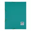 Oxford TOP FILE+ Eckgummizug-Dokumentenmappe A4 3 Klappen Aqua 400116326