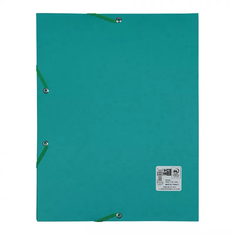 Oxford TOP FILE+ Eckgummizug-Dokumentenmappe A4 3 Klappen Aqua 400116326