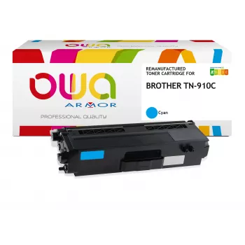 ARMOR OWA Tonerkartusche kompatibel mit Brother TN-910C Cyan (9.000 Seiten)