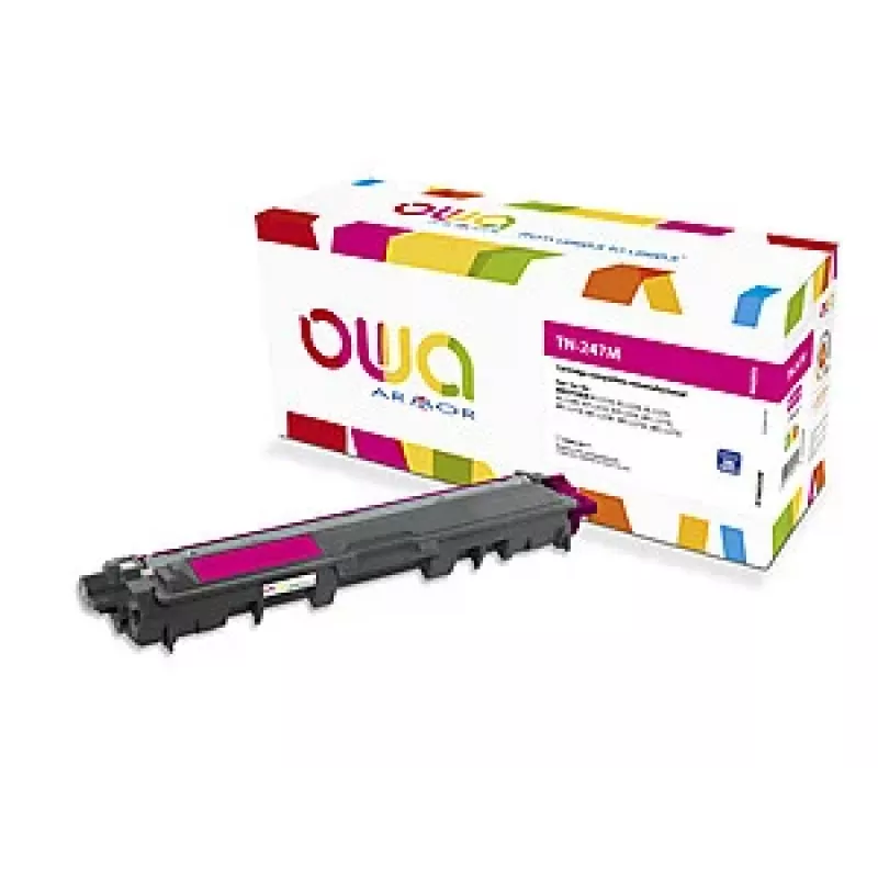 ARMOR OWA Kompatible Tonerkartusche für Brother TN-247M Magenta 2.300 Seiten mit Chip