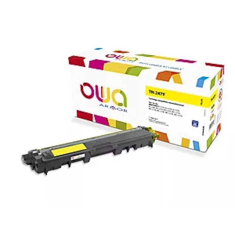 ARMOR OWA Toner Kompatibel Brother TN-247Y Gelb (2300 Seiten) mit Chip