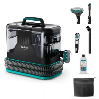 Tefal Clean It IZ5020 Waschsauger für Teppiche und Polster, Fleckenreinigung, 750 W, 13.500 Pa Saugleistung, 2,3 l Frisch- und 1,5 l Schmutzwassertank, Auto Clean