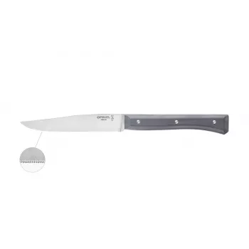 Opinel Tafelmesser Facette Set mit 4 Stück, Schiefergrau