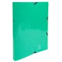 Exacompta Iderama Ringbuch A4, 2 Ringe 15 mm, mit Gummizug, dunkelgrün (8701596)