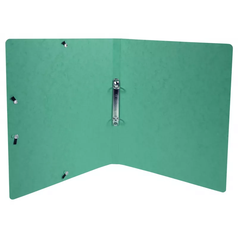 Exacompta Iderama Ringbuch A4, 2 Ringe 15 mm, mit Gummizug, dunkelgrün (8701596)