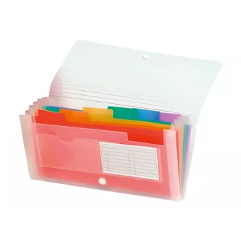 Exacompta Crystal Dokumentensortierer - 7 Fächer - A4 - Transparent