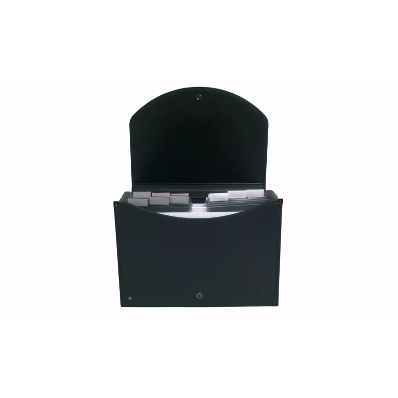 Exacompta 55934E Polypropylen-Dokumentenmappe A4 Schwarz 25 mm Fassungsvermögen Gummiband