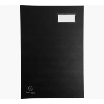 Exacompta 57021E Hebeldeckelordner A4 Karton Schwarz 80 mm Rücken