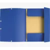 Exacompta Colorspan Gummizugmappe A4 Blau 355 g/m² 3 Klappen mit Gummiband