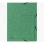 Exacompta Sammelmappe 55403E DIN A4 3 Klappen Karton Grün