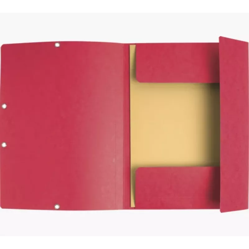 Exacompta Sammelmappe A4 3 Klappen Karton Rot 55405E