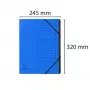 Exacompta Ordnungsmappe 12 Fächer blau Karton