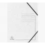 Exacompta Gummizugmappe A4 Weiß Colorspan 355g/m² ohne Klappen