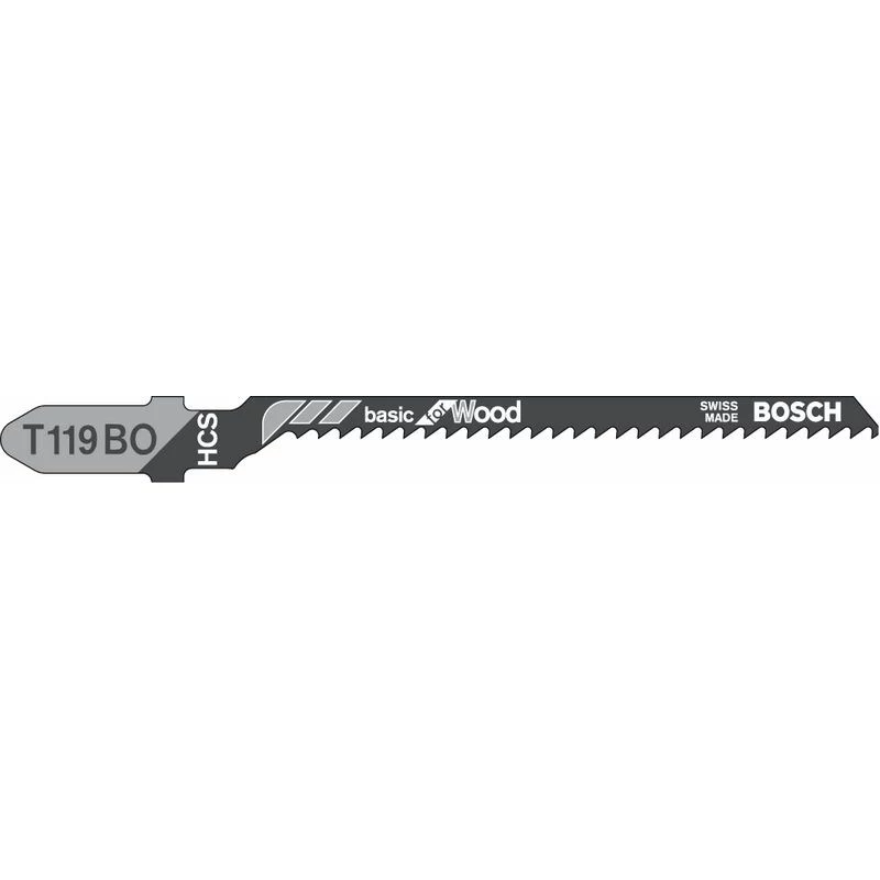 BOSCH T119BO Stichsägeblätter für Sperrholz, 100 Stück