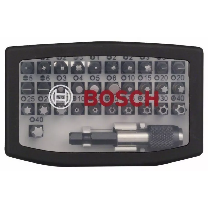 Bosch Accessories 2607017564 Bit-Set 32-teilig Schraubendreher-Bit-Set mit magnetischem Halter