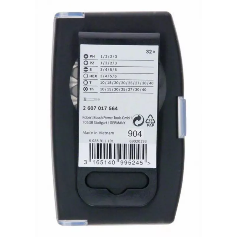 Bosch Accessories 2607017564 Bit-Set 32-teilig Schraubendreher-Bit-Set mit magnetischem Halter