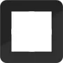 HAGER WAD7100BG Abdeckrahmen 1-fach C.1 Night Black Glossy