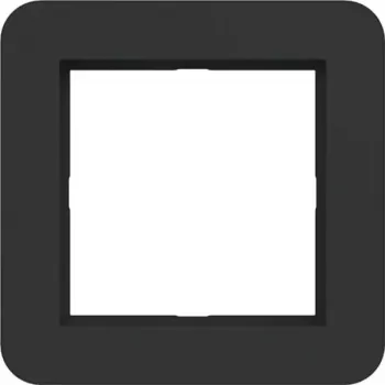 HAGER WAD7100BM Abdeckrahmen 1-fach C.1 Night Black Matt