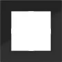 Hager WAD6100BG 1-Gang Abdeckrahmen Night Black Glossy A.1 Serie