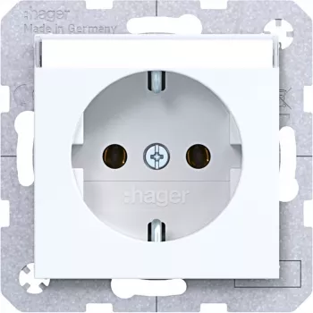 Hager WAS1101WG Steckdose Ax/Cx Lichtweiß Glänzend
