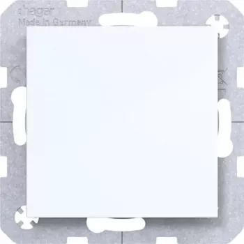 Hager Blindabdeckung mit Mittelstück WAF1001WG (Polarweiß, glänzend)