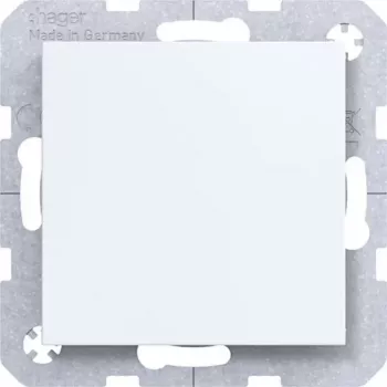 Hager WAF1001WM Blindabdeckung mit Mittelstück, Polarweiß
