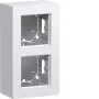 Hager WAD8210WG Aufputz-Gehäuse 2-fach Hochversion A.8 Lichtweiß