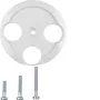 Hager Zentralstück WTF4593PW für Antennendose 3-Loch 1930/Glass Polarweiß