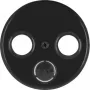 Hager WLF1068BG Zentralplatte für Antennendose 2- und 3-Loch R.Classic Schwarz