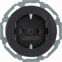 Hager WLS1100BG SCHUKO Steckdose Glänzend Schwarz R.Classic Serie