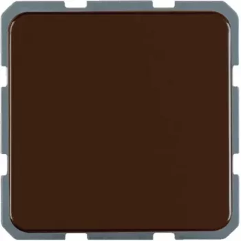 Hager WWS1111BR SCHUKO-Steckdose mit Klappdeckel, Aufputz, IP44, Braun