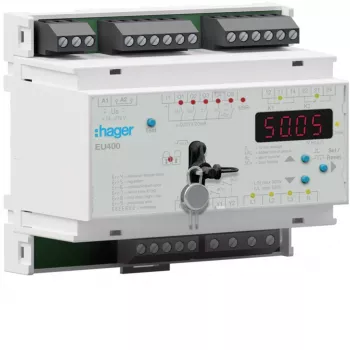 Hager EU400 Netzschutzrelais NA-Schutz VDE AR-N 4105 24 V AC/DC