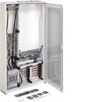 Hager FP93W1N Stromwandler-Zählerschrank, 3 Felder, 1 Zählpunkt, IP44, RAL 9010