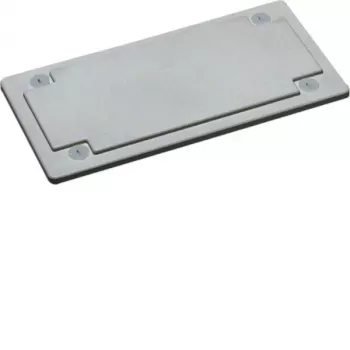 HAGER FZ404 Kabeleinführungsplatte Kunststoff Lichtgrau (RAL 7035) für Verteiler