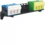 HAGER Klemmenträger mit 2x14 PE/N-Klemmen QuickConnect FZ381