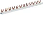 Hager KDN163A Phasenschiene 1-polig, Gabelanschluss 10 mm², 63 A, 12 Module