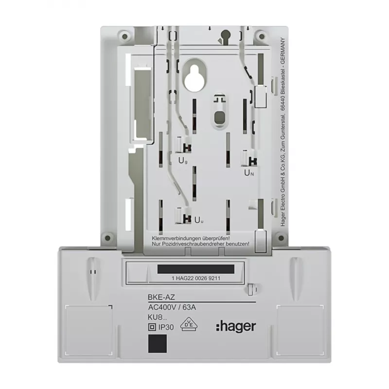 HAGER KU83LHE BKE-A 3-Phasen Basisversion Zählerschrankadapter